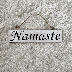 Hand painted Namaste decor